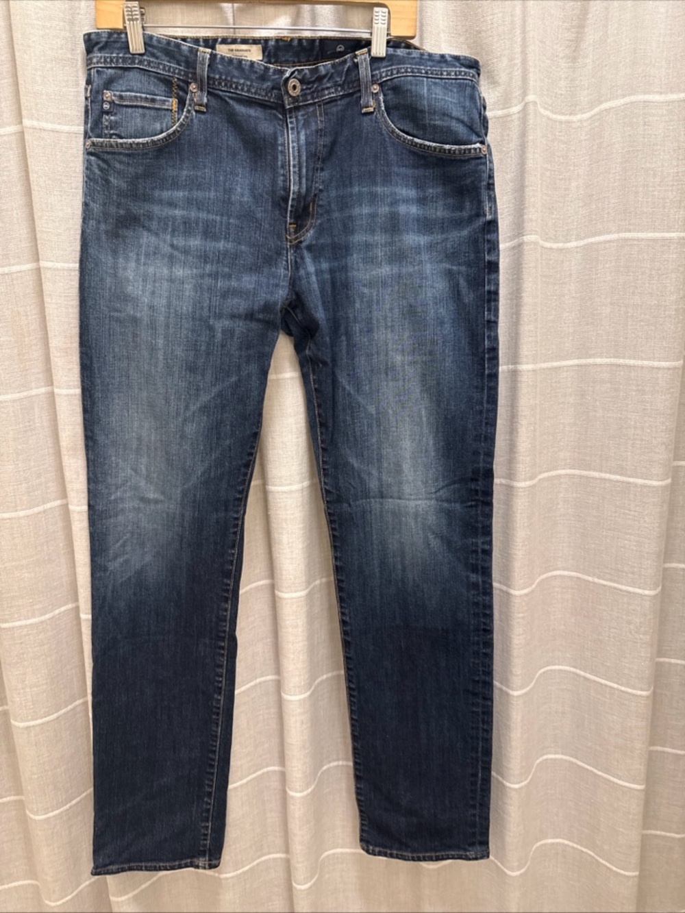 Ag Adriano Goldschmied Slim Jeans in Dark Blue Wash